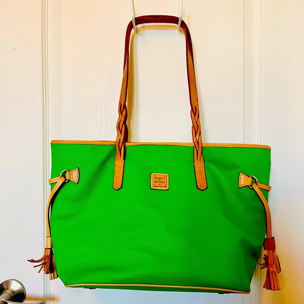 Kelly Green Dooney & Bourke Large Tote
